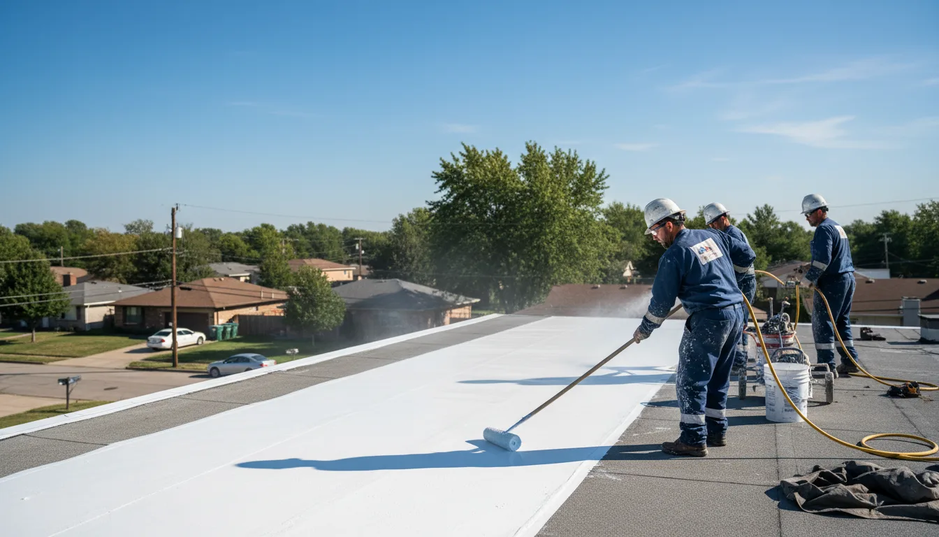 Commercial roof coating in Davenport, CA near me